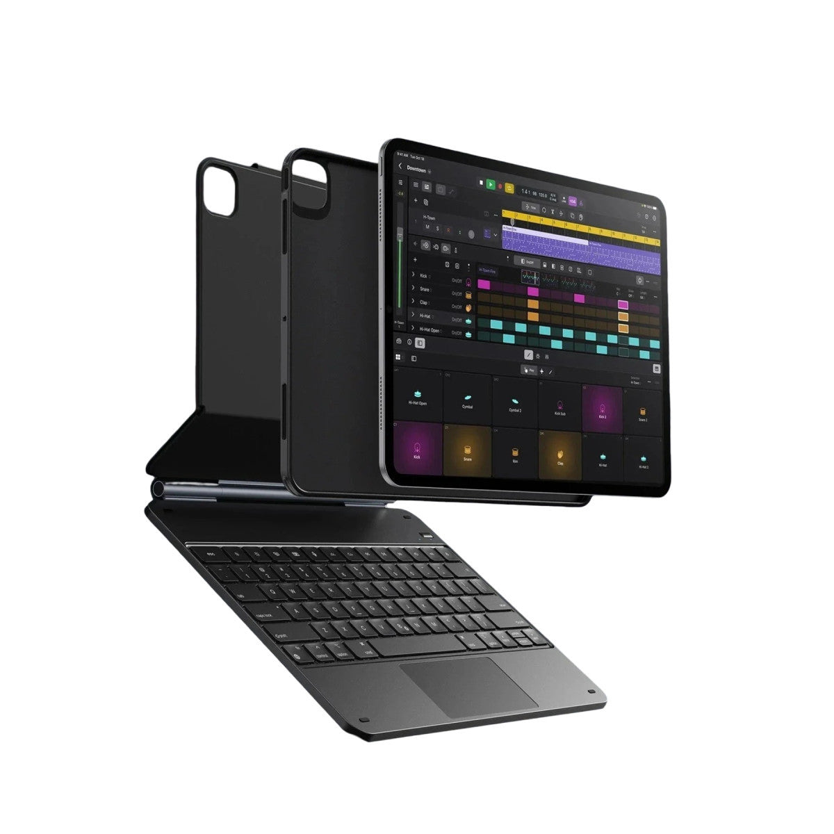 ESR Apple iPad Pro 13 (2024) Rebound Manyetik Klavyeli 360 Tablet Kılıfı